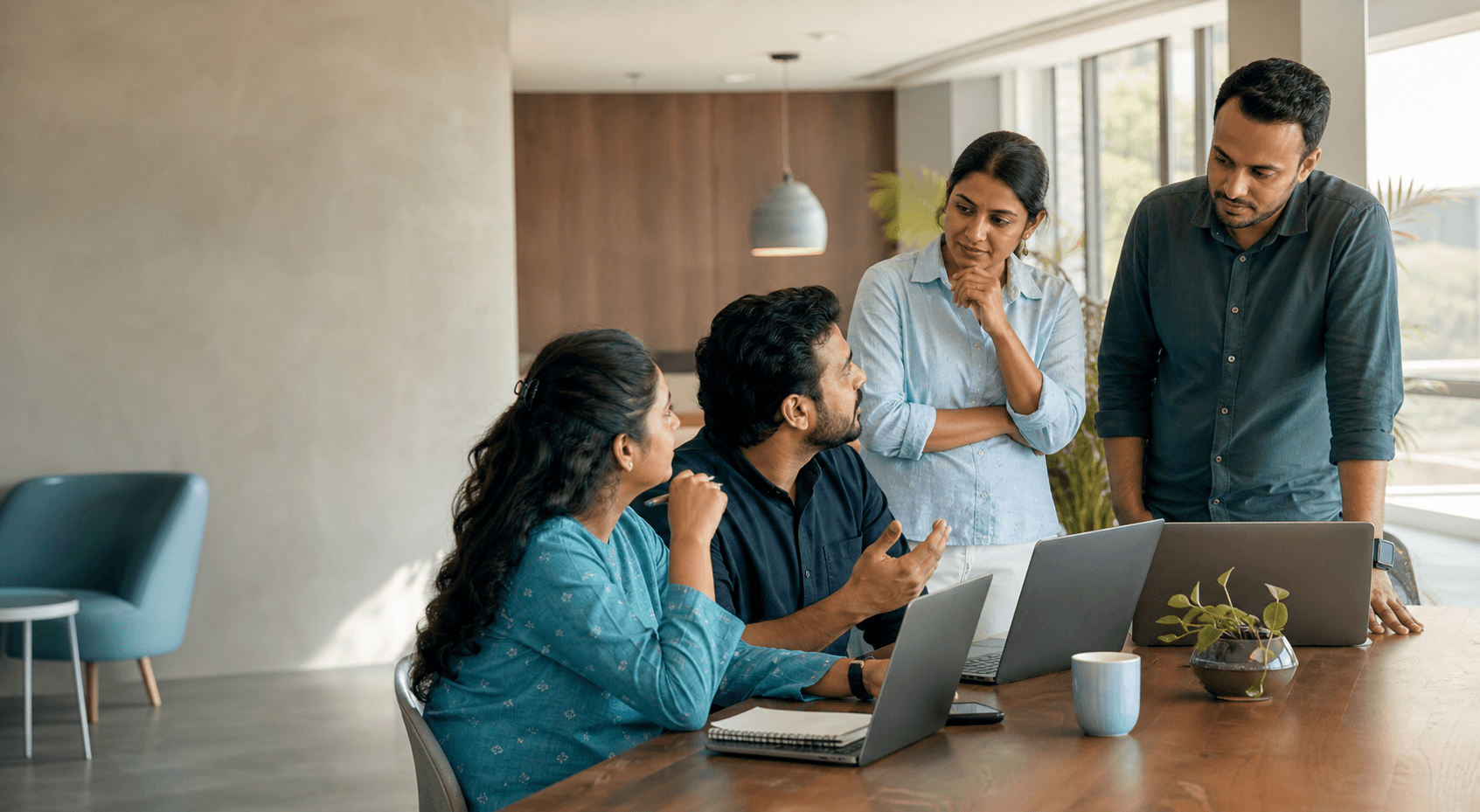 Xunaris team collaborating in the workplace